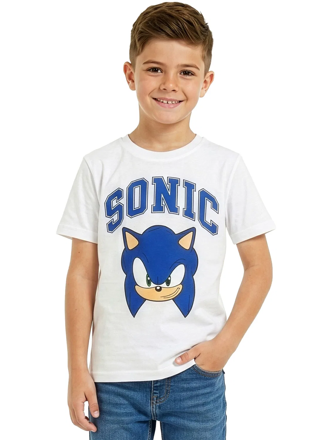 Футболка с принтом Sonic The Hedgehog Character, белый — фото 4