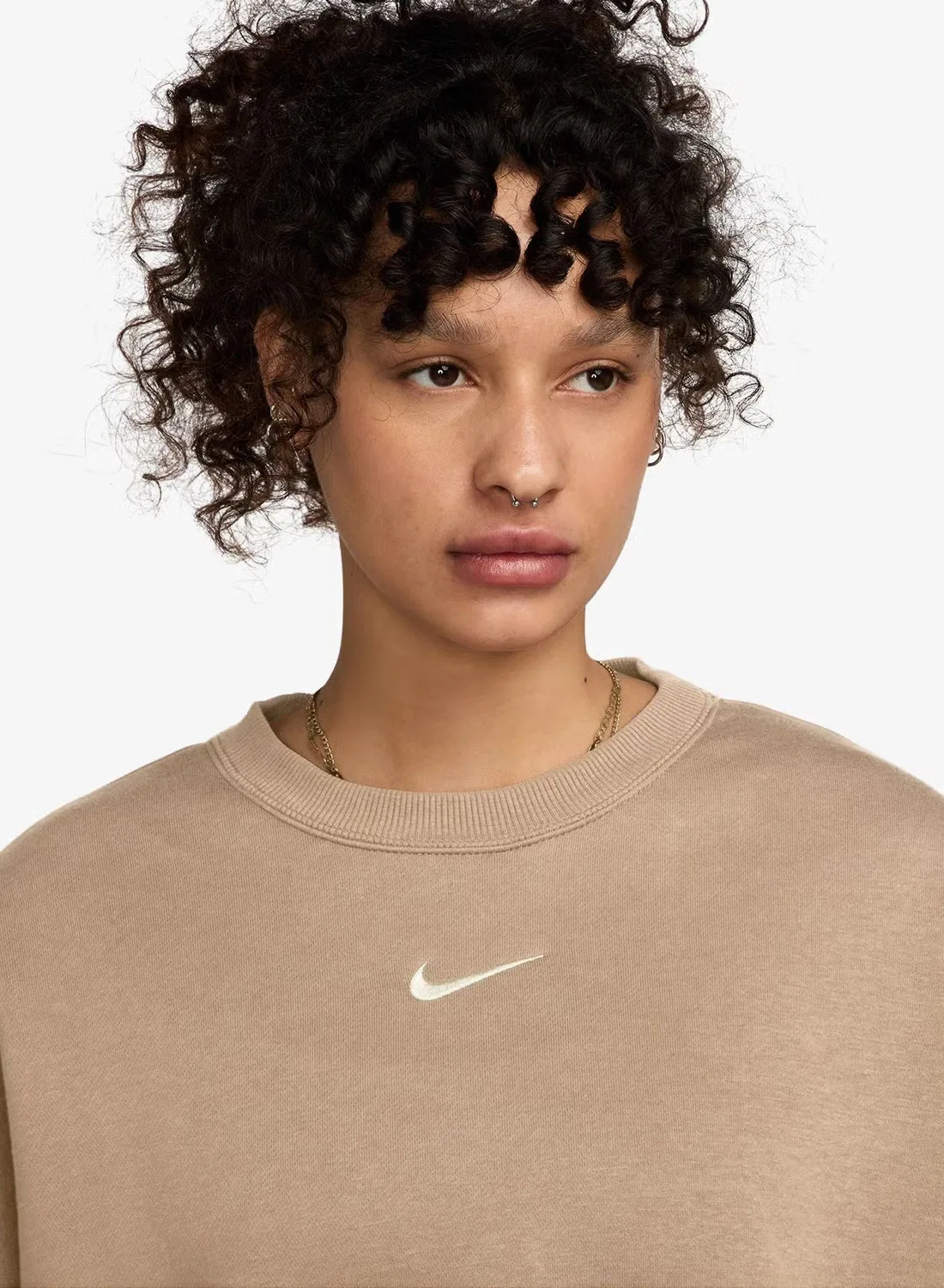 Свитшот оверсайз с принтом Phoenix Nike, льняной