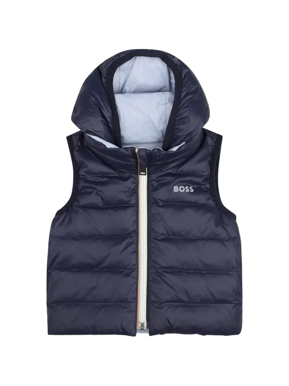 Двусторонний дутый жилет Boss Kidswear, синий
