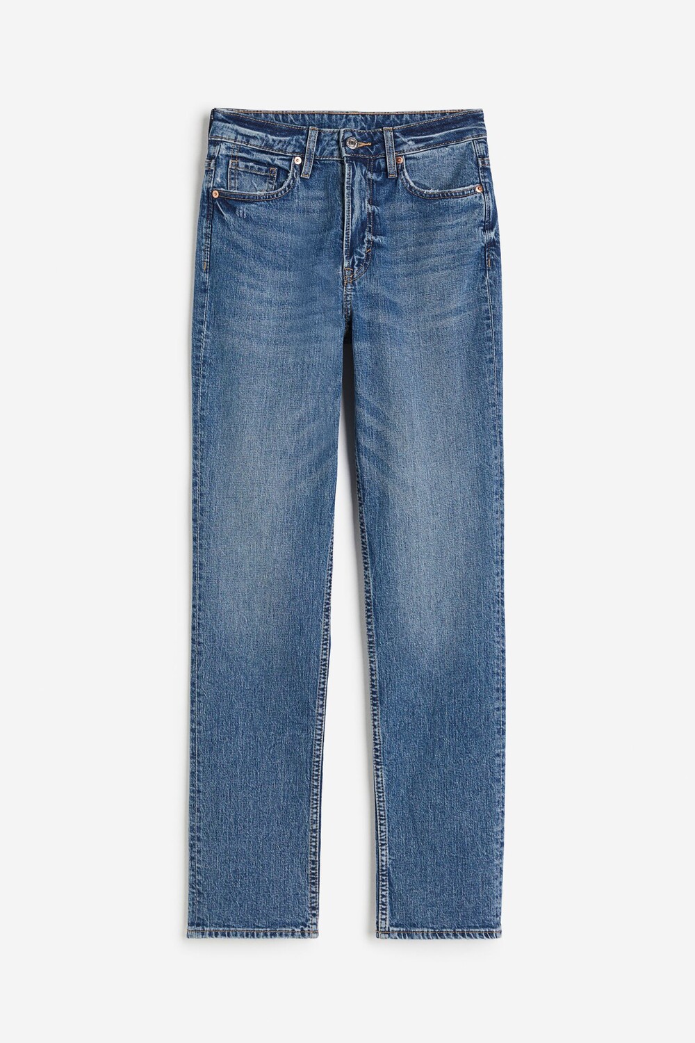 

Джинсы H&M Slim Straight High, синий