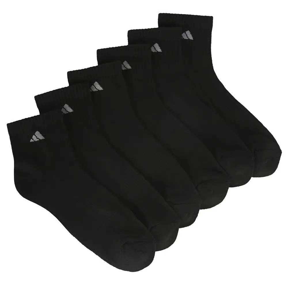 Мужские спортивные носки до щиколотки комплект из 6 пар Adidas, Black