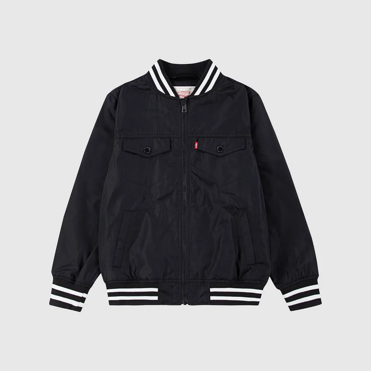 Куртка-Бомбер на сетчатой подкладке, размеры для мальчиков 8-20 лет Levi's, Black Stretch — фото 4