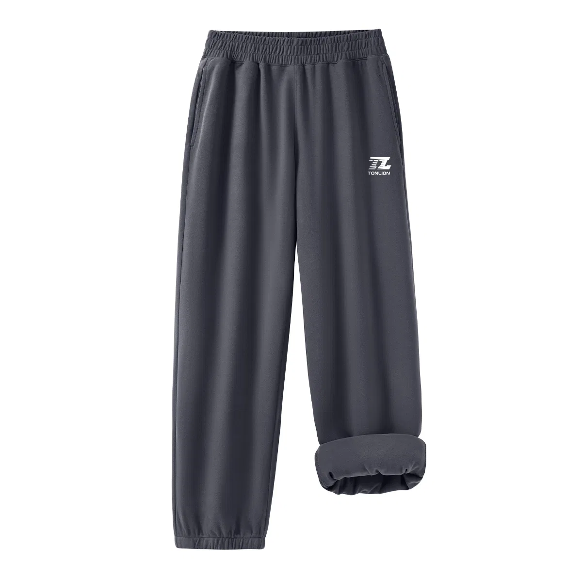 Детские спортивные штаны из флиса с эластичным поясом Tonlion, Heather Grey