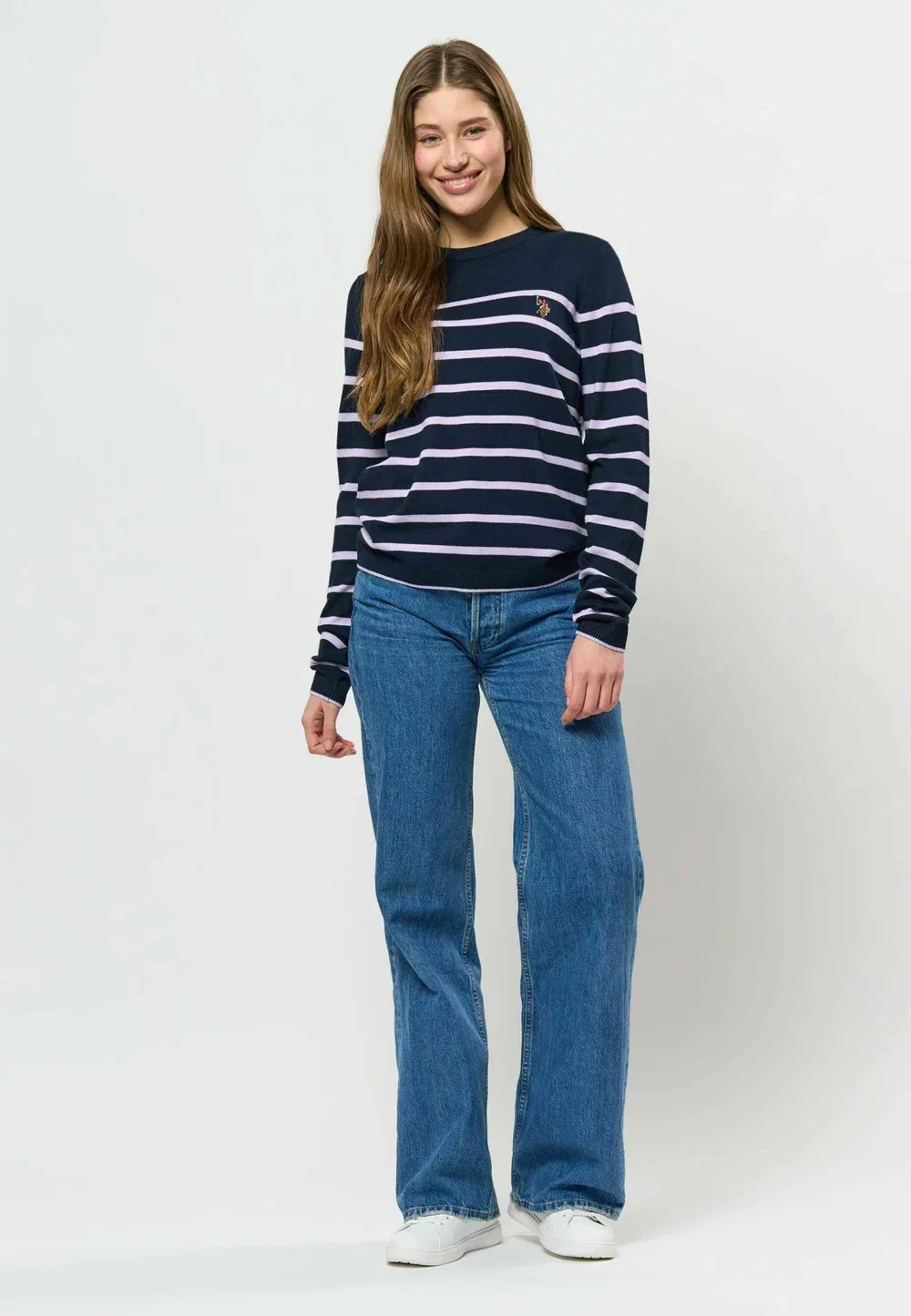 Джемпер Uwlilwan с круглым вырезом U.S. Polo Assn., Dark Sapphire — фото 2