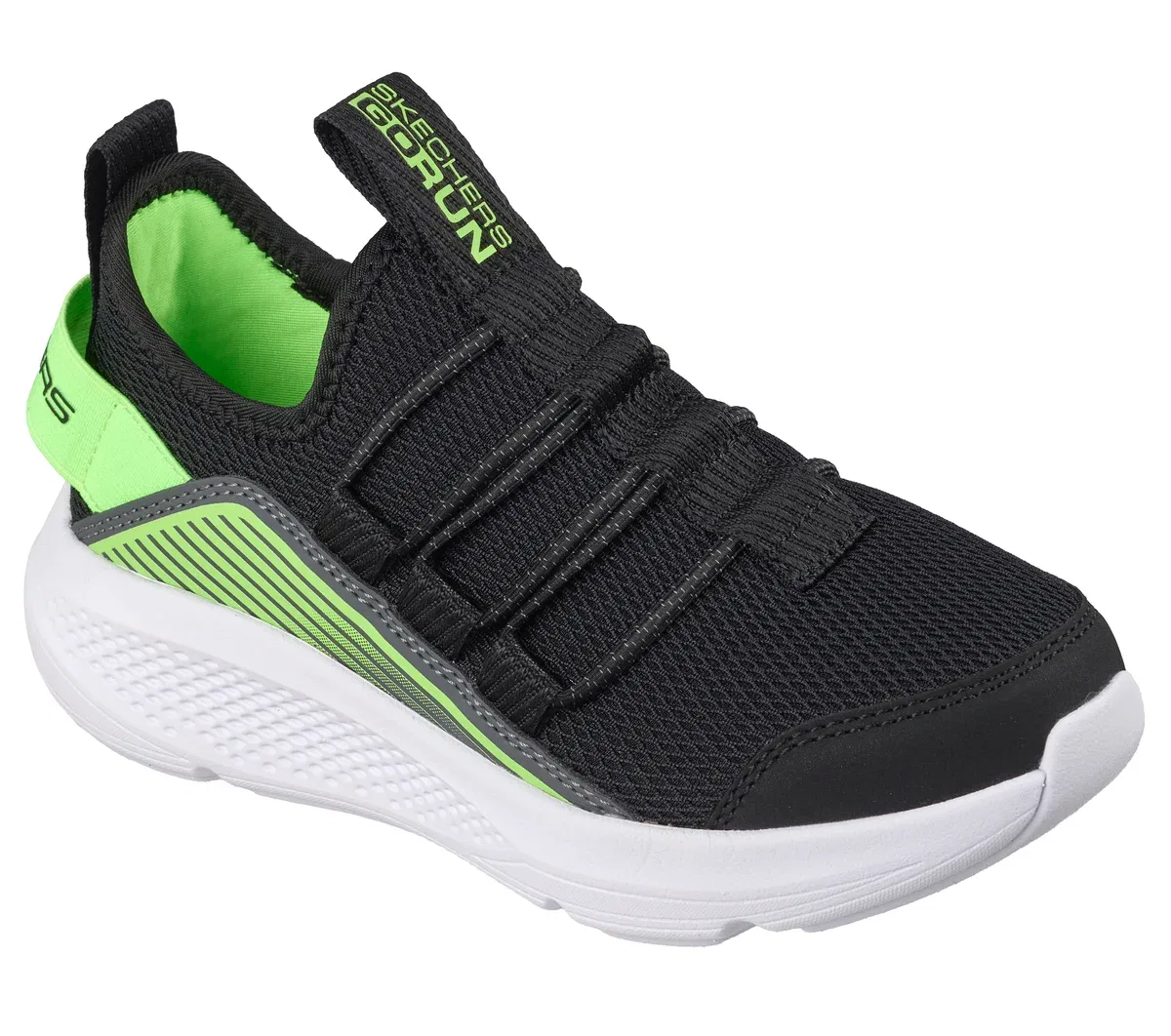 Детские кроссовки GO RUN Elevate Skechers, черный/лаймовый — фото 4