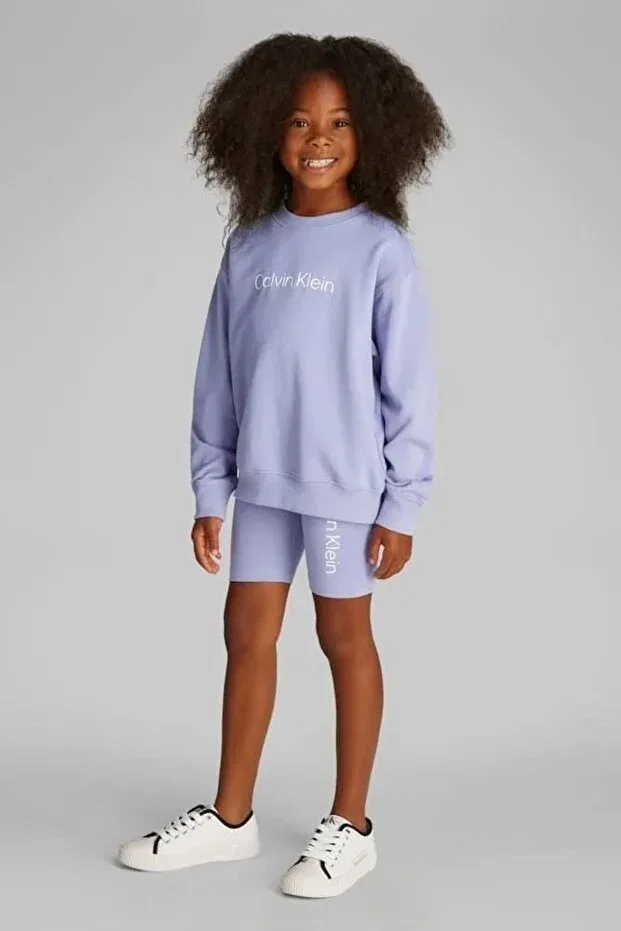 Детский комплект шорт для девочек хлопковый Calvin Klein, Light Purple