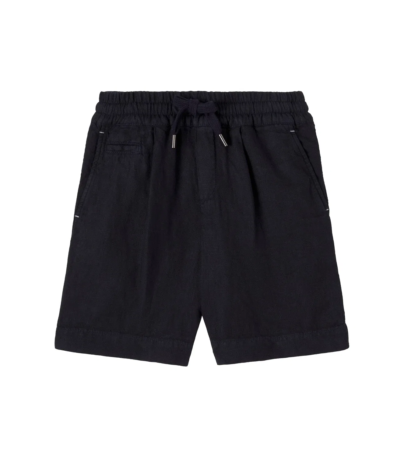 Льняные шорты Brunello Cucinelli Kids, синий