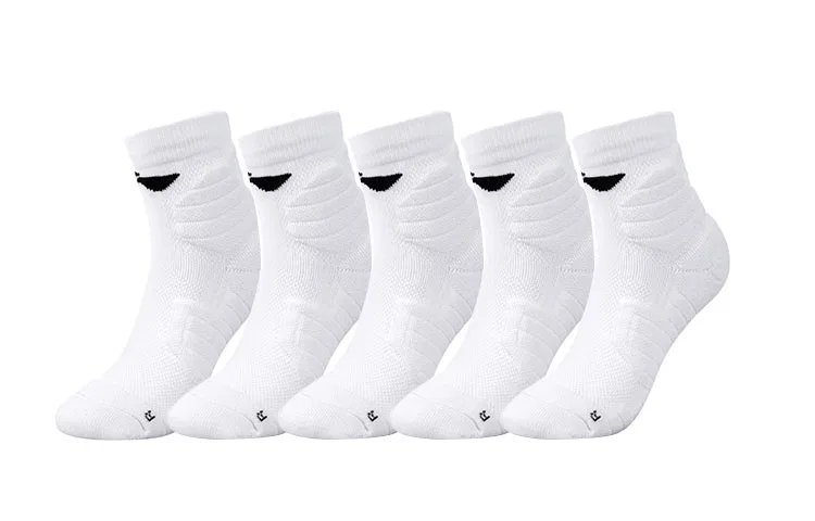 Детские носки-невидимки с принтом, комплект из 5 пар, Li-Ning