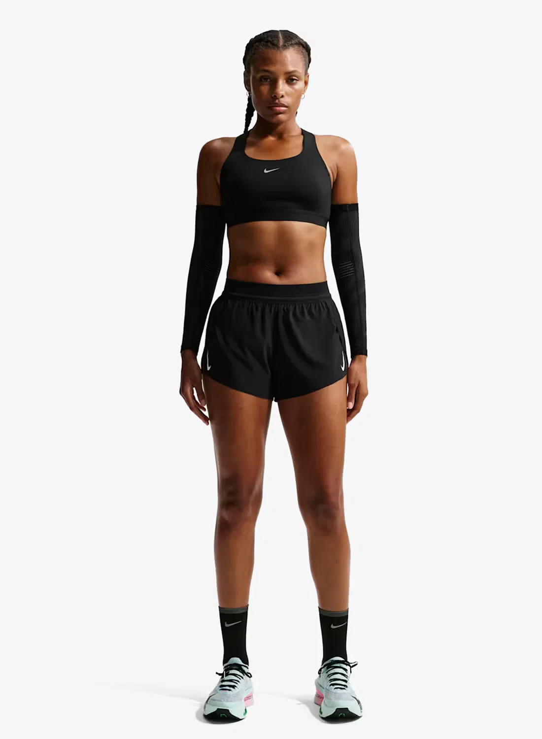 Бюстгальтер спортивный с высокой поддержкой Swift Nike, черный — фото 4
