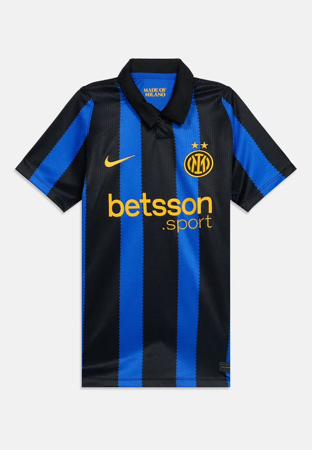 Футболка унисекс Inter Nike Performance, Lyon Blue/Black/University Gold-Coloured