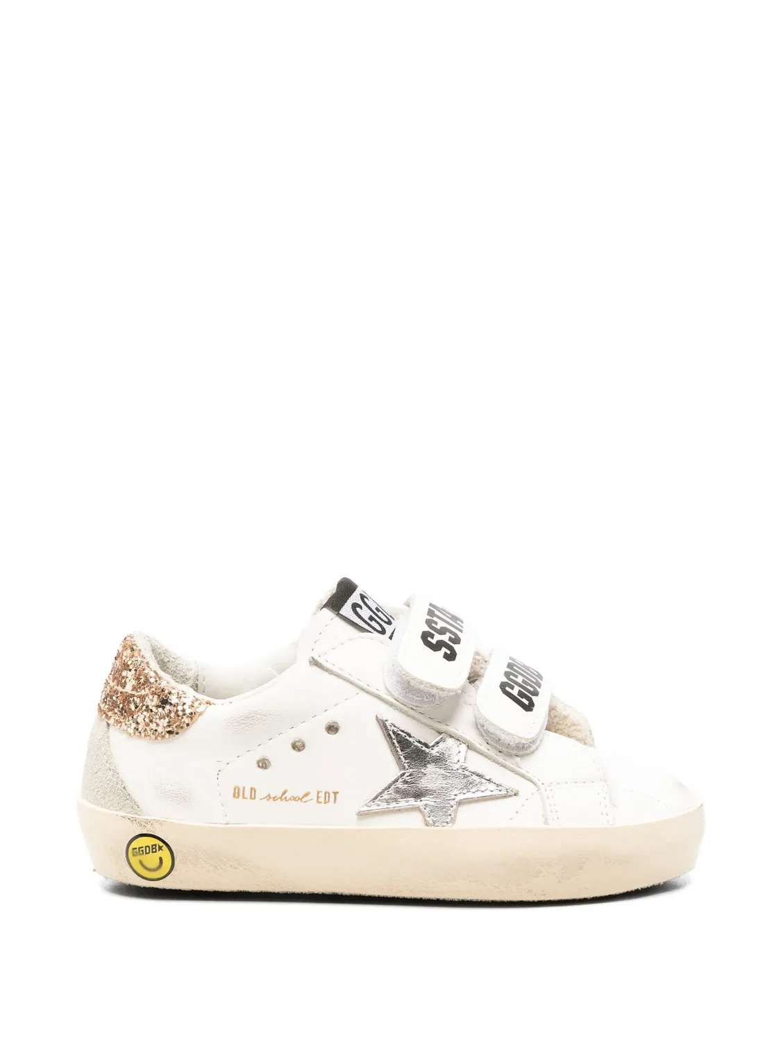 Кеды Old School на липучках Golden Goose Kids, белый