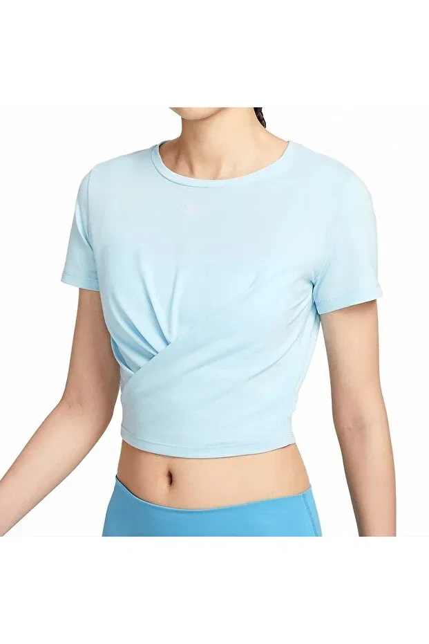 Женская футболка с коротким рукавом One luxe dri fit Nike, Blue — фото 2