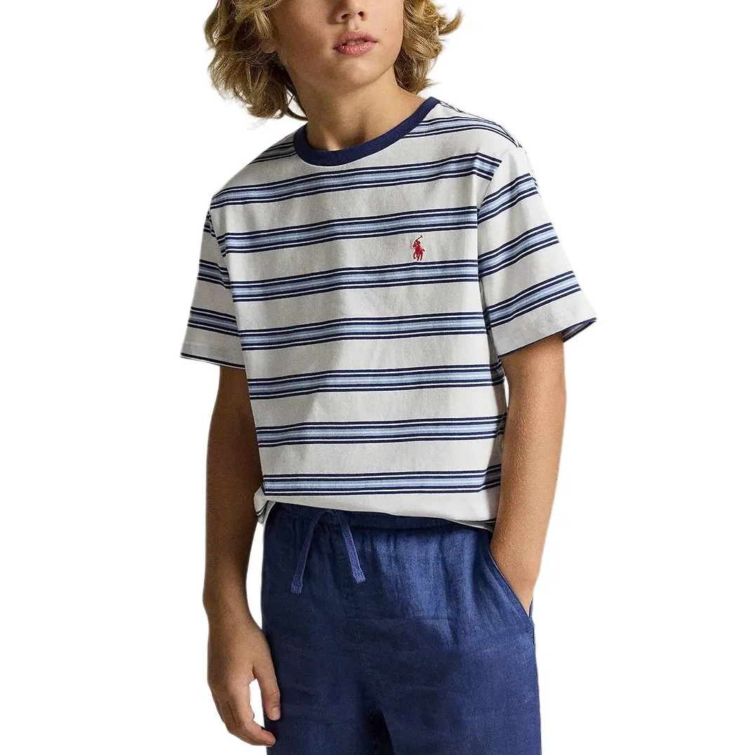 Детская футболка хлопковая Polo Ralph Lauren, White — фото 4