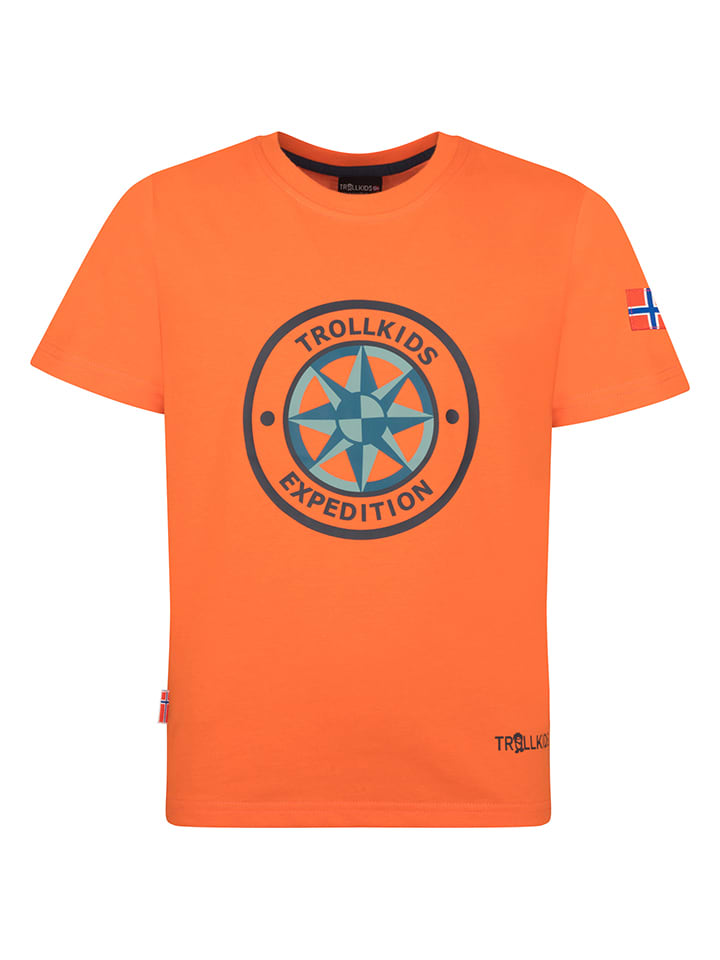 

Функциональная рубашка Trollkids Funktionsshirt Windrose T, оранжевый
