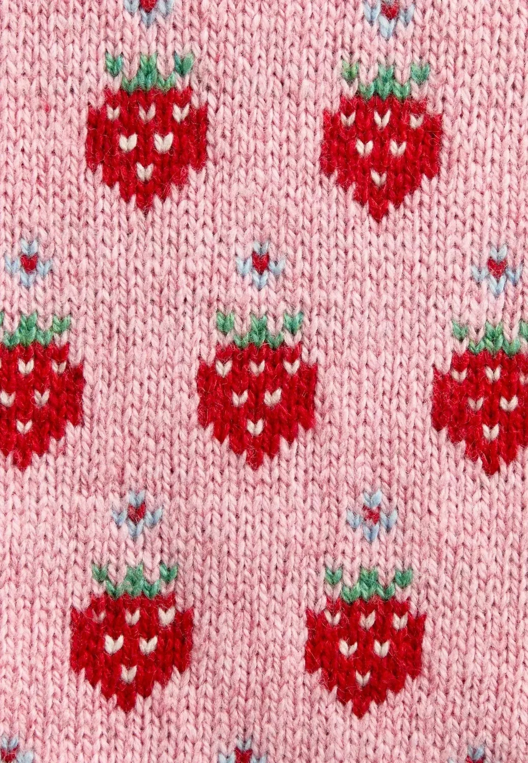 Вязаный жилет - топ Jojo Maman Bébé, Light Pink Strawberry — фото 4