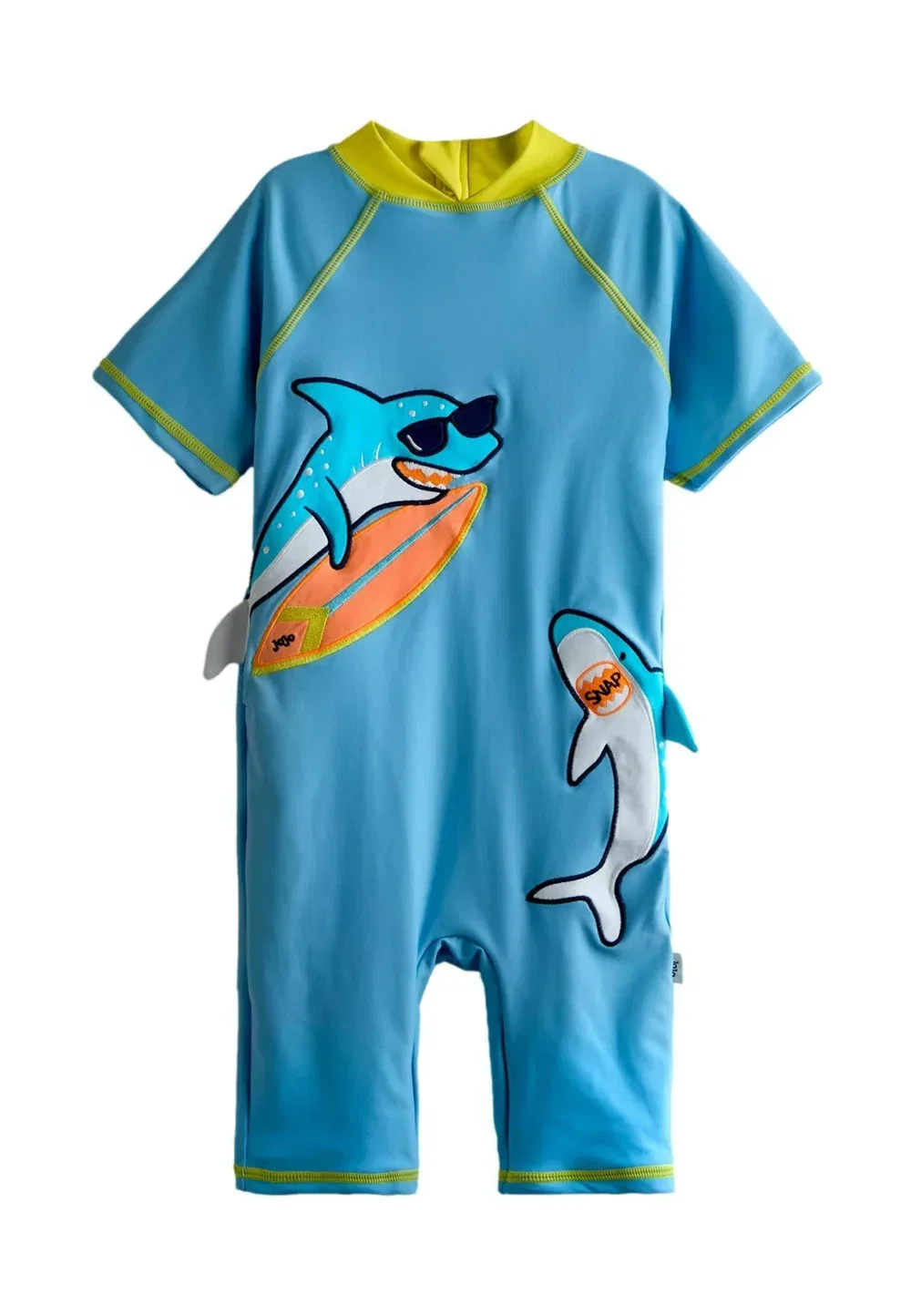 Комбинезон стандартного кроя с аппликацией Jojo Maman Bébé, Blue Shark