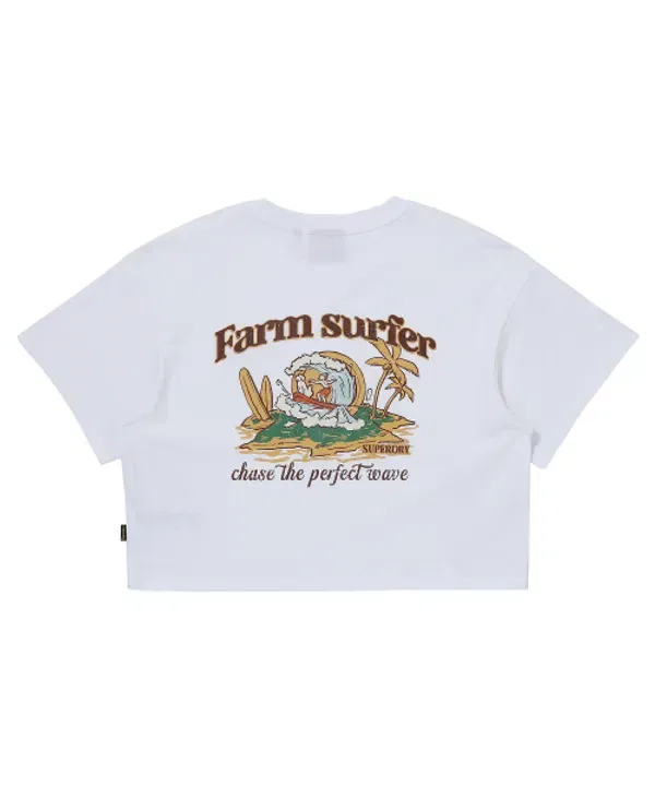 Футболка Palm Surfer, Superdry, белый — фото 2