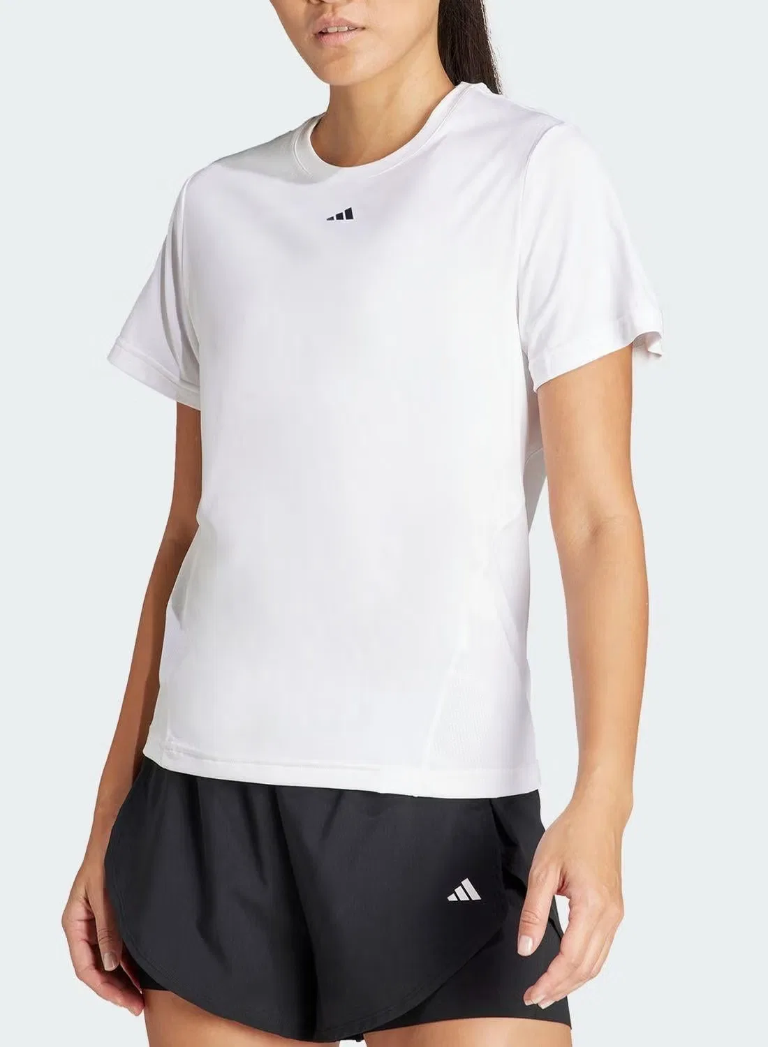 Футболка для тренировок с влагоотводящей технологией Adidas, белый — фото 3