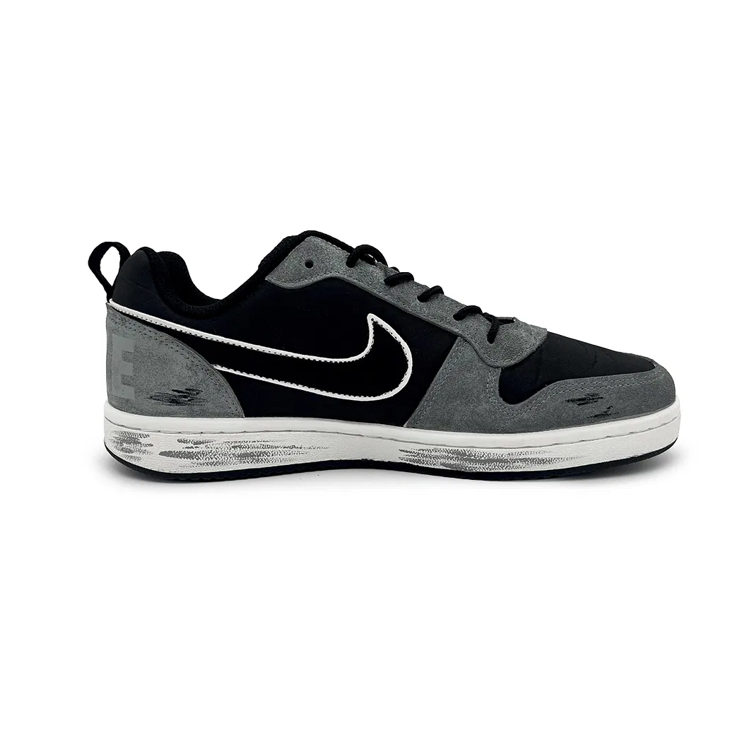 Детские кроссовки кожаные Nike Court Borough Skateboard Shoes, Light Gray — фото 3