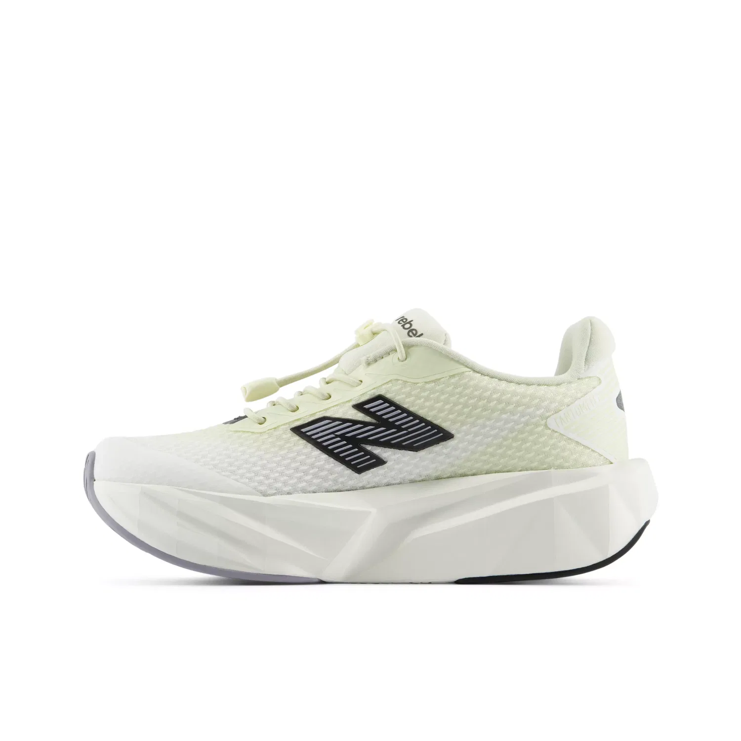 Детские кроссовки на шнурках-стяжках с пеноматериалом FuelCell FuelCell Rebel Bungee Lace w/Toggle New Balance, Pistachio Butter With Sea Salt And Digital Mist — фото 3