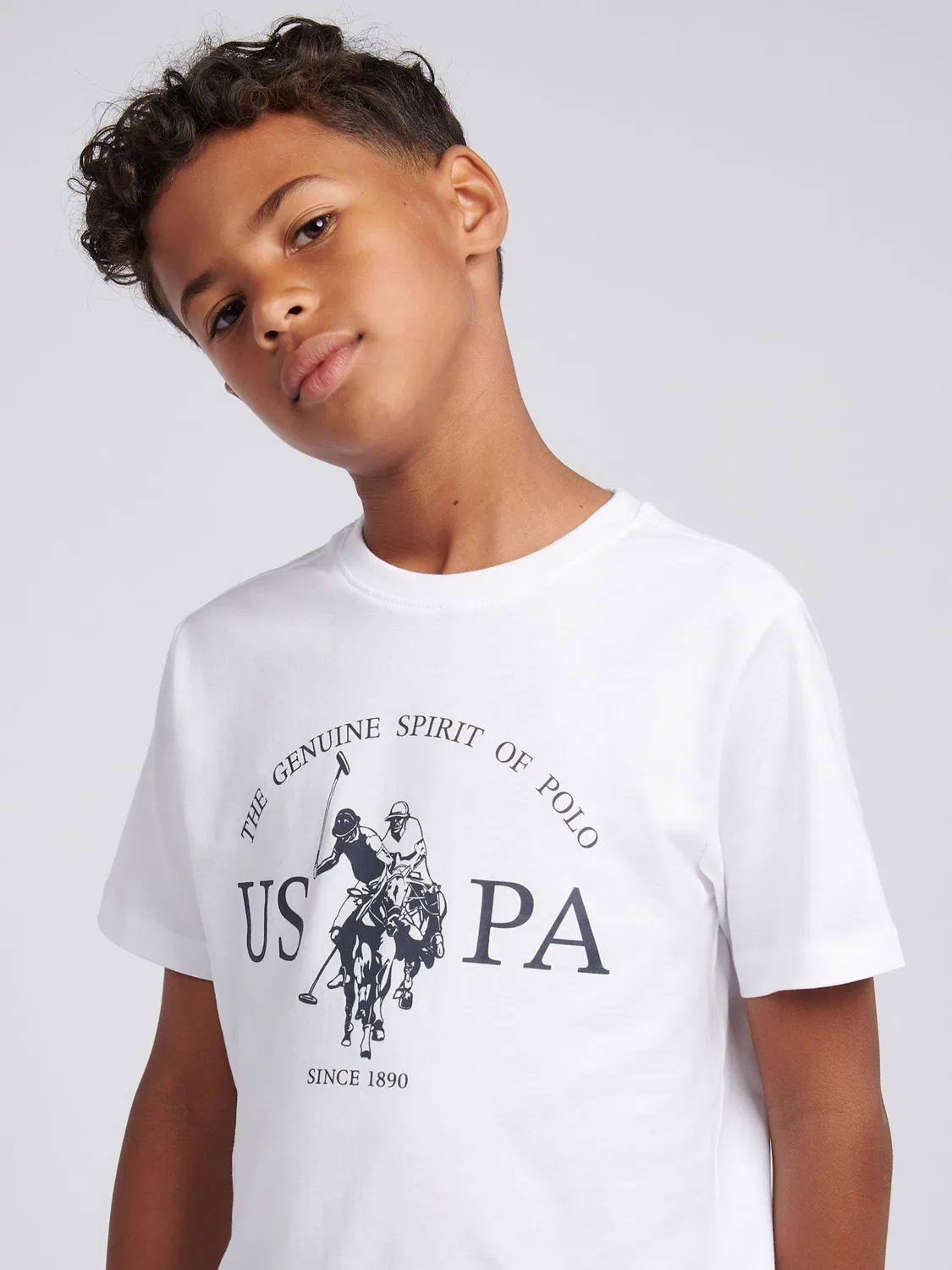Футболка с графическим принтом USPA U.S. Polo Assn, белый — фото 2