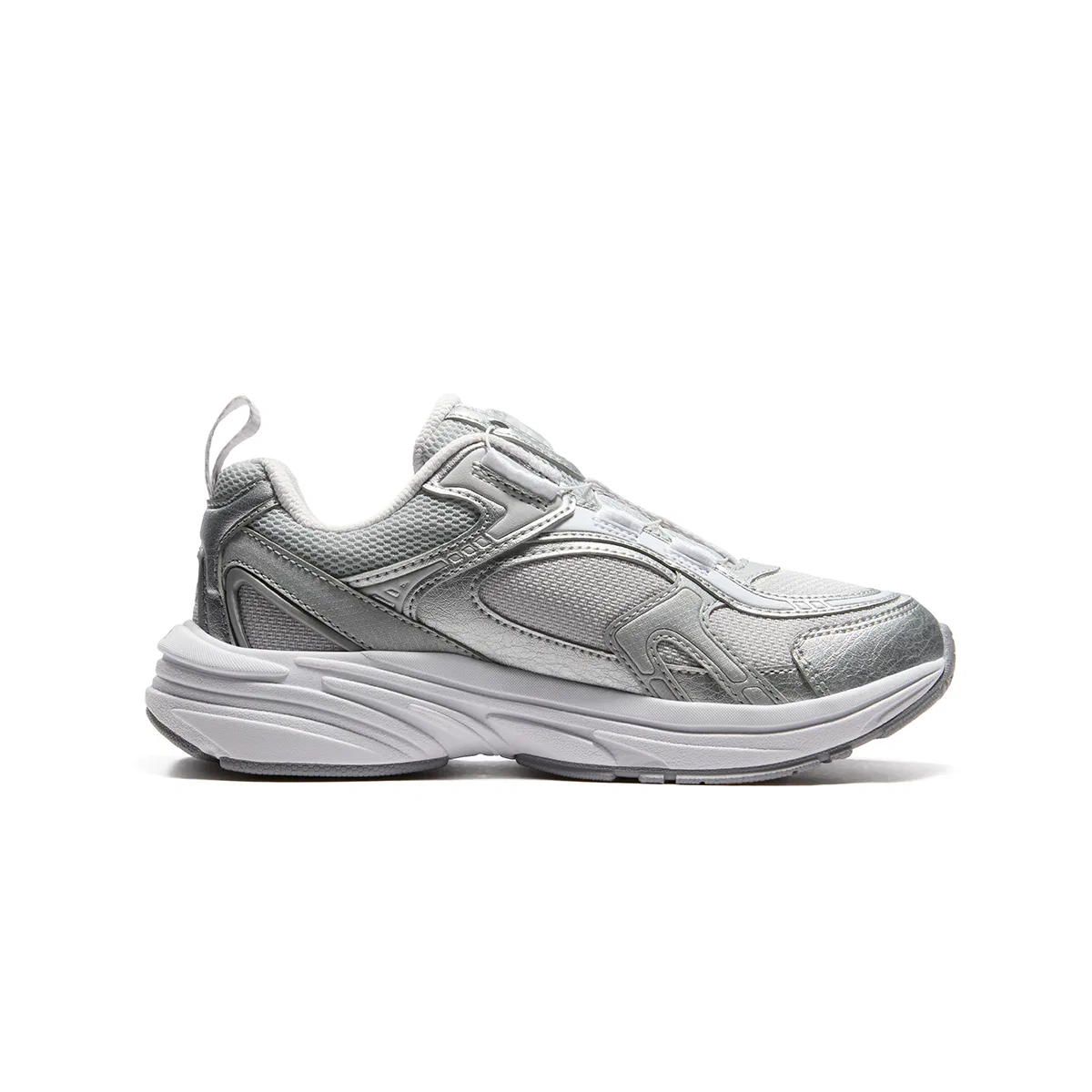 Детские кроссовки с принтом FILA KIDS, Rain Mist Gray/Space Silver — фото 3