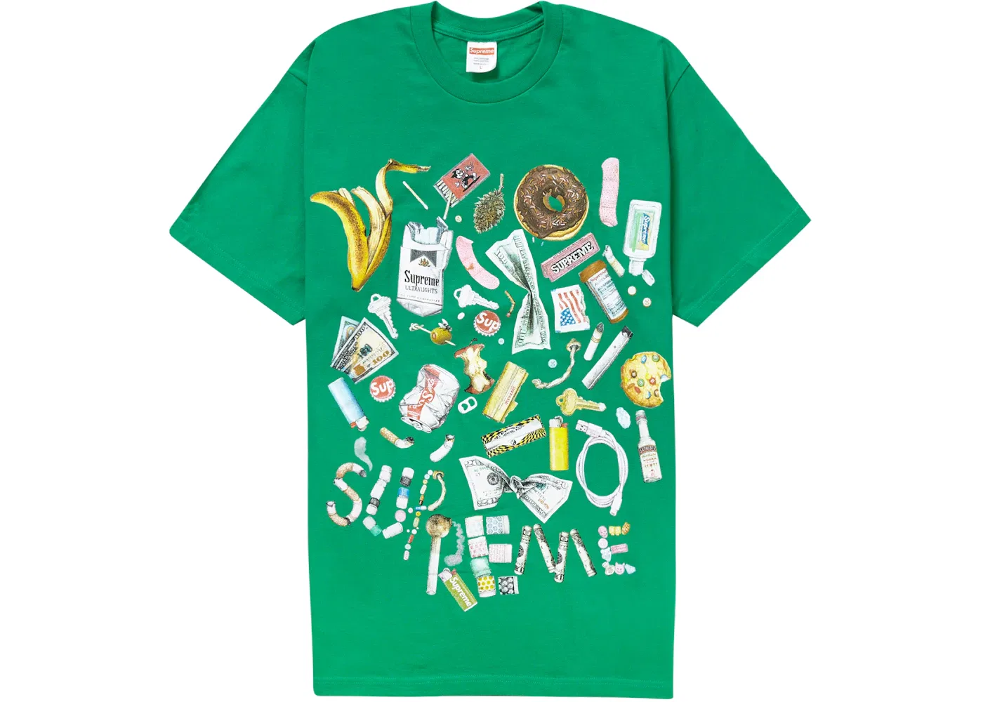 Мужская футболка с принтом Supreme Tee (SS23), Green