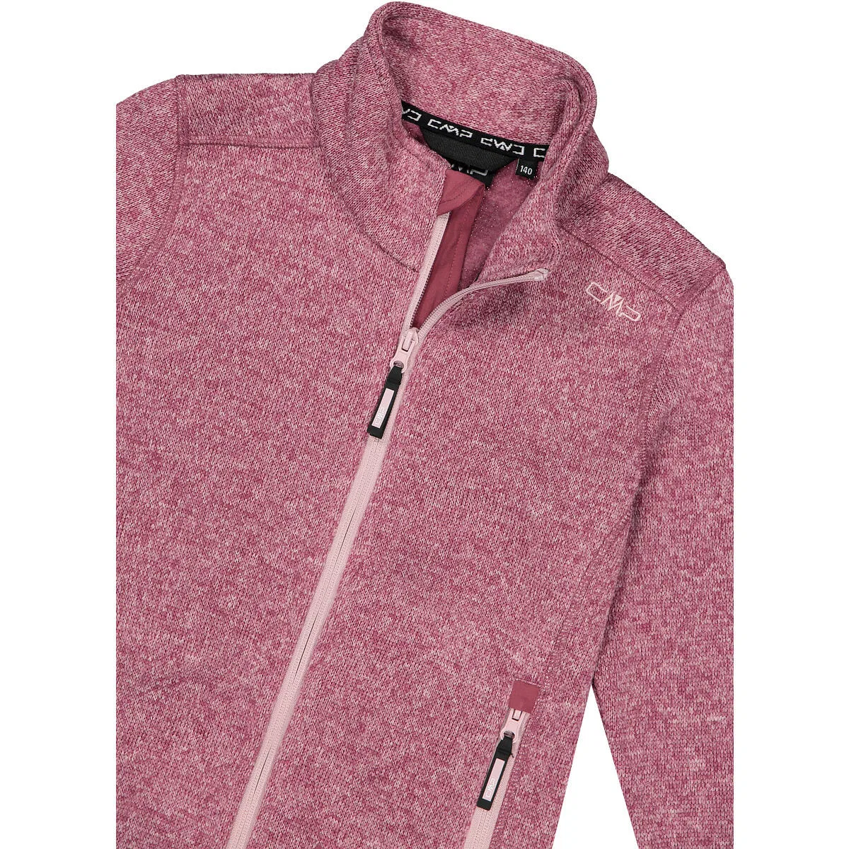 Детская флисовая куртка для девочек Knit-Tech Cmp, Цвет Rot Rosa Orange — фото 4