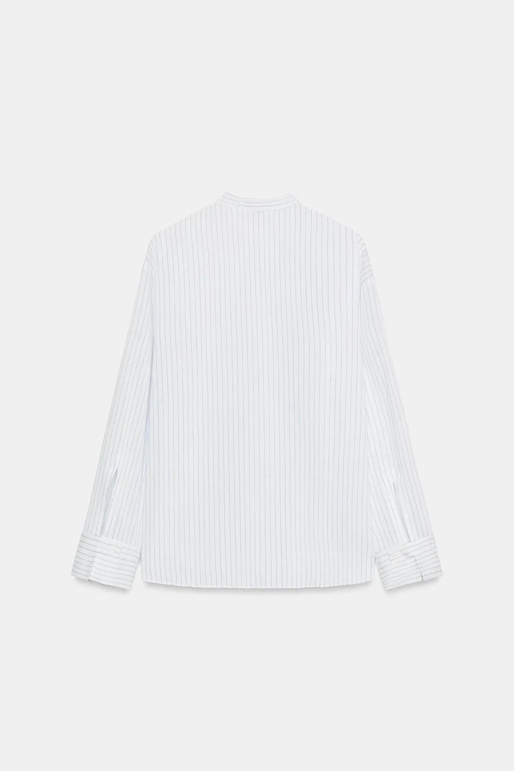 Рубашка-биббук из коллекции ZW ZARA, White/Navy — фото 4