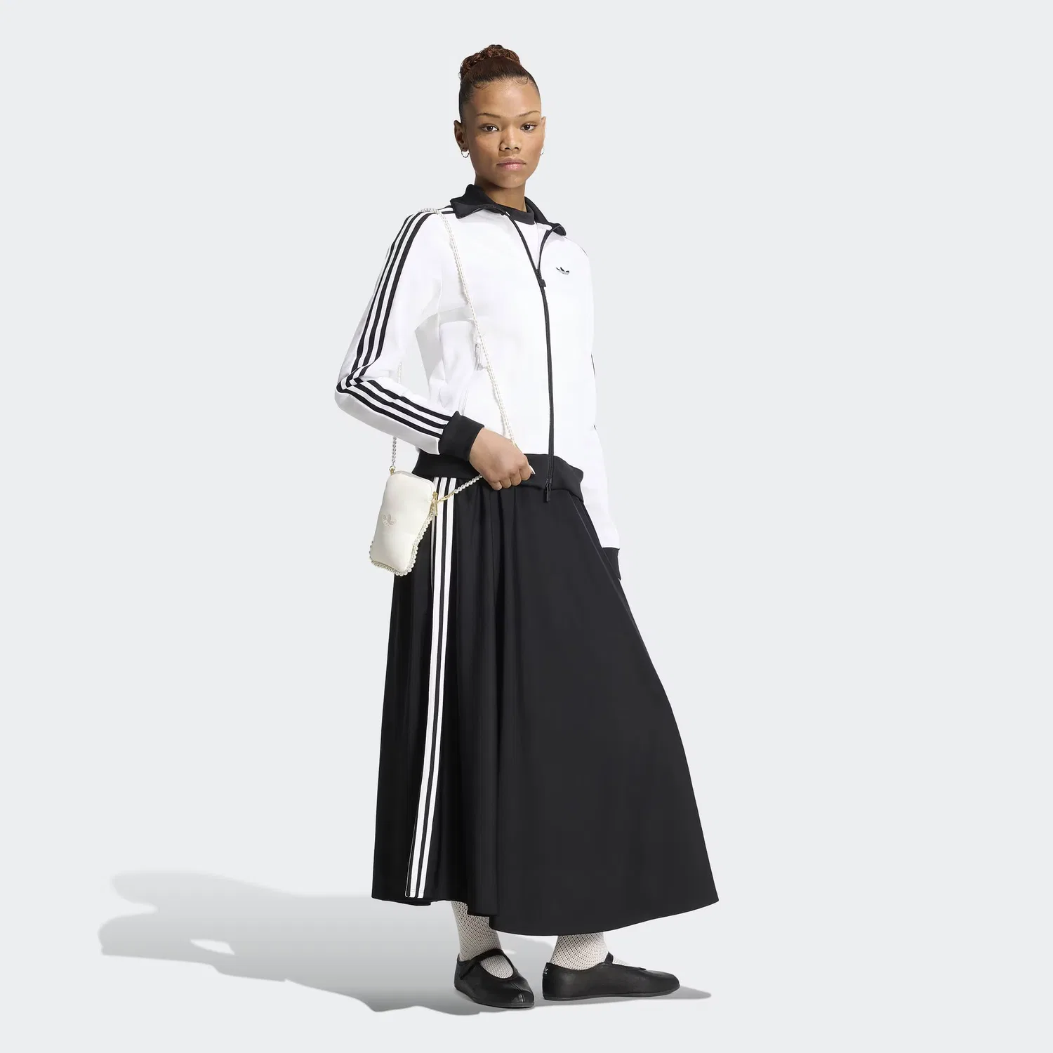 Худи на молнии Adidas Originals Classic белого цвета