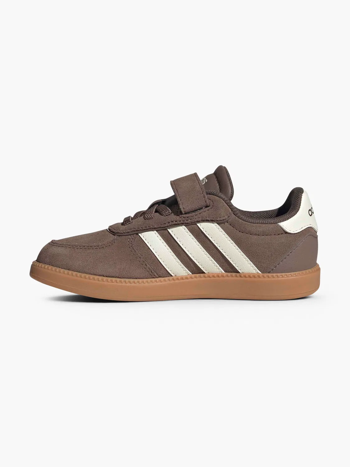 Детские кроссовки на липучках Adidas Breaknet Sleek EL C, коричневый — фото 3