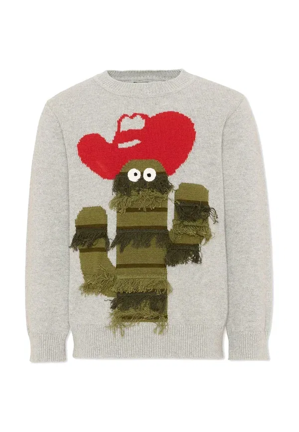 Джемпер хлопковый Jumper Stella Mccartney Kids серый