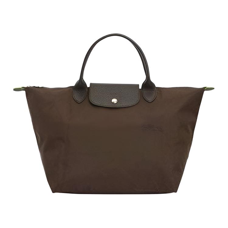 

LONGCHAMP Сумка Le Pliage Green Polyamide Dumpling средняя женская цвета мокко браун