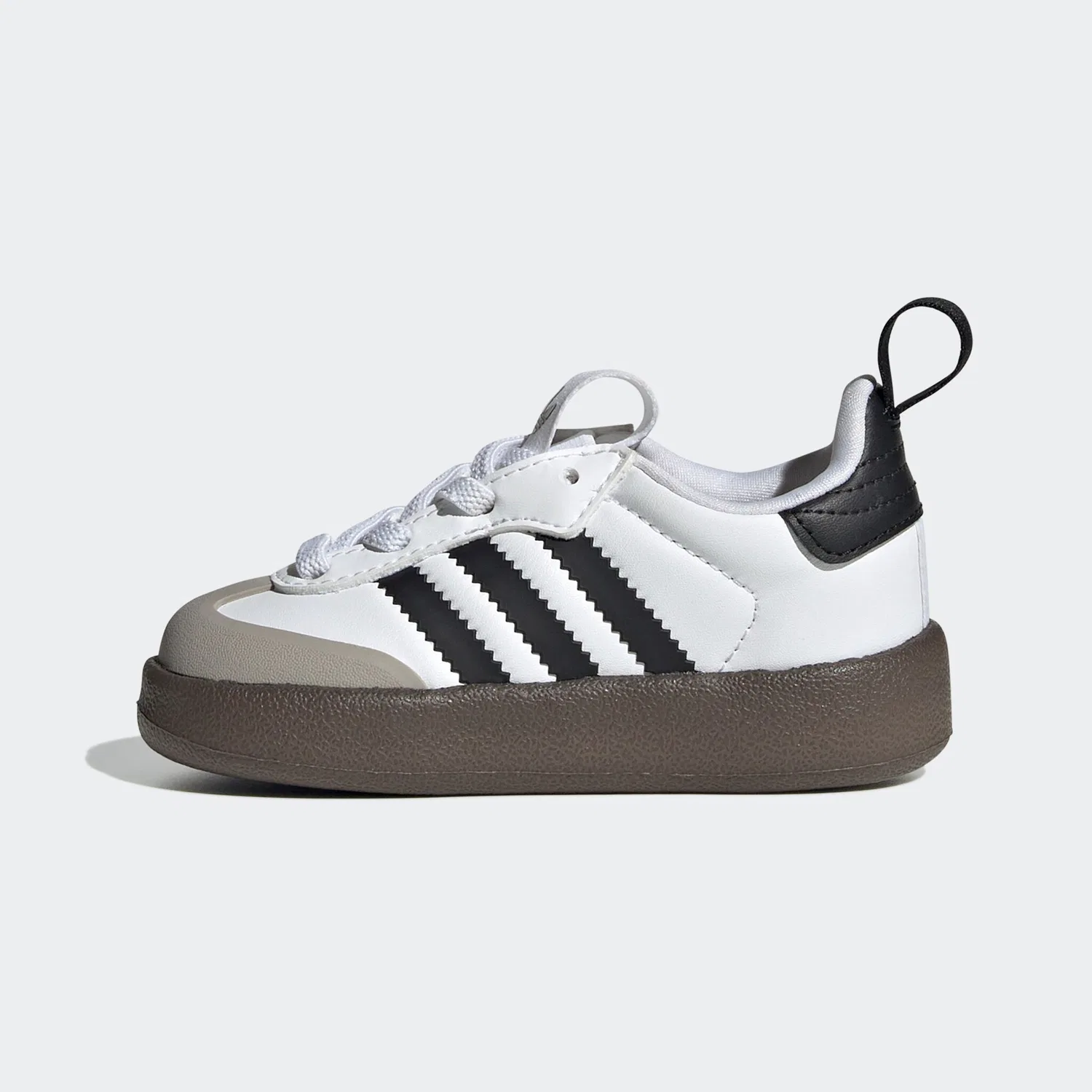 Детские кроссовки с технологией Adifom Adidas Originals, Cloud White/Core Black/Clear Granite — фото 3
