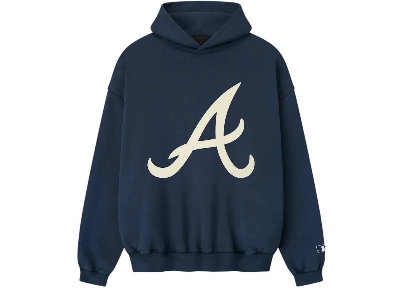 Мужской худи с принтом Fear of God Essentials Braves Sport Hoodie, Midnight Navy