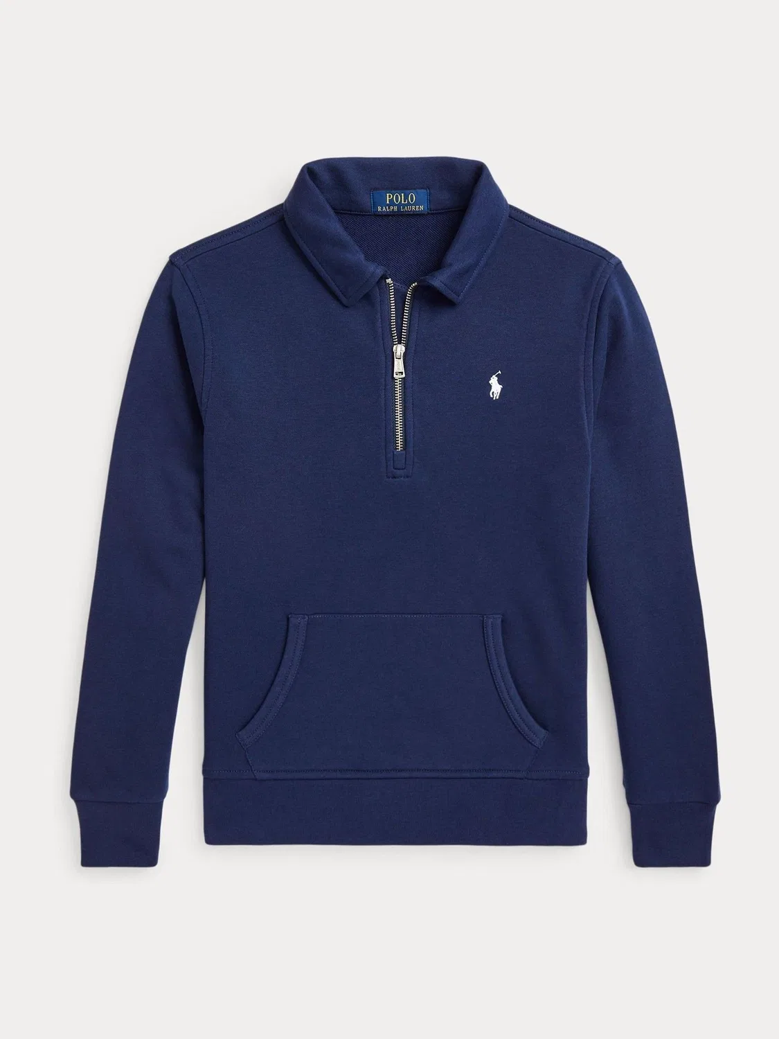Свитшот с четверть-застежкой Polo Ralph Lauren, синий