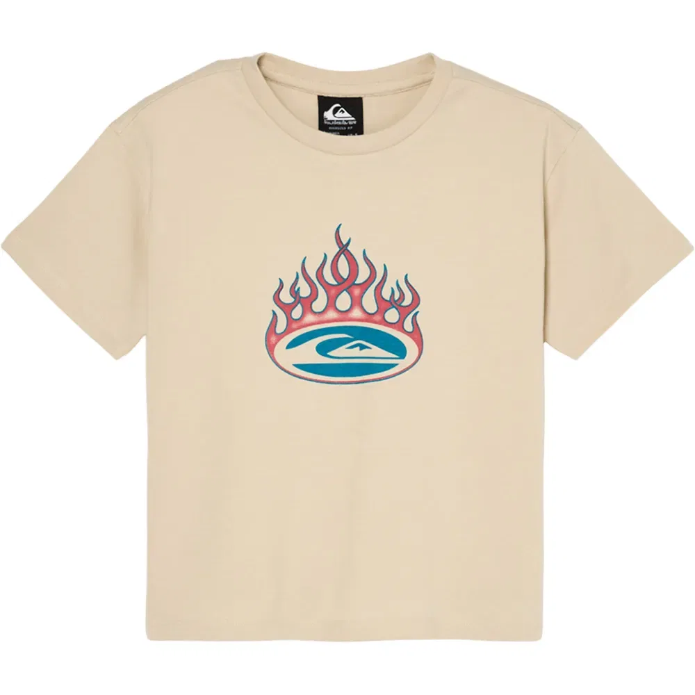 Детская футболка с коротким рукавом Quiksilver Trucks, Beige