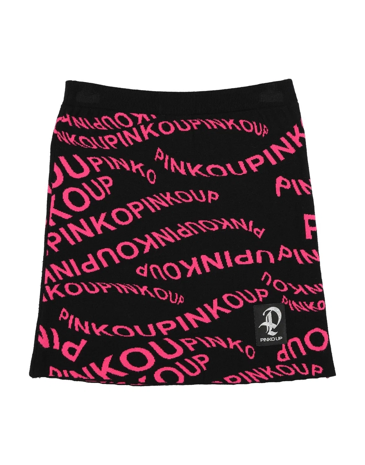 Детская юбка с интарсией Pinko Up, черный