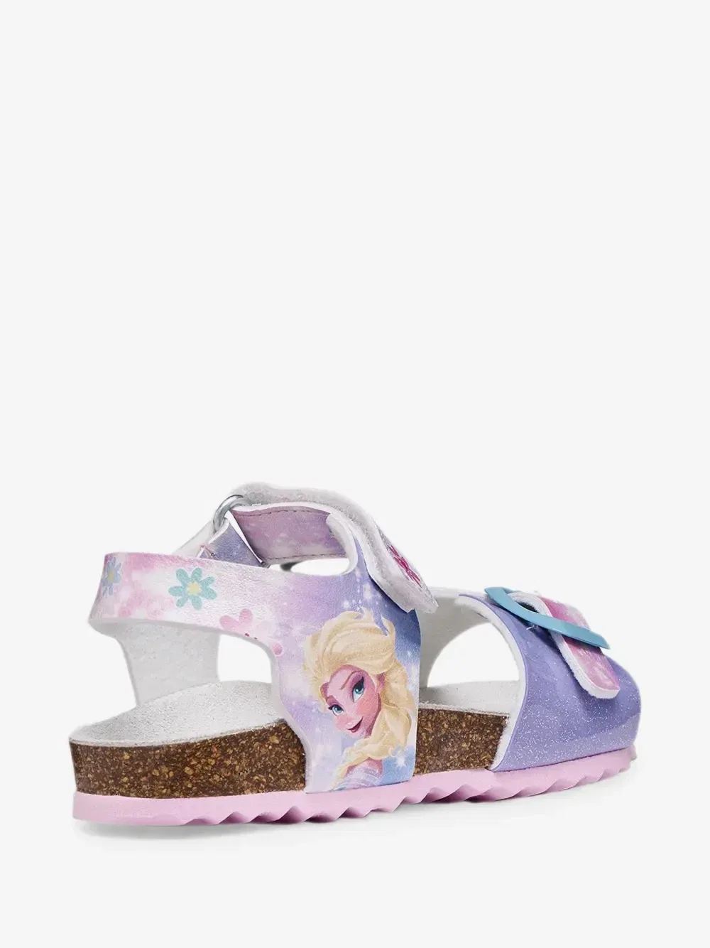 Сандалии Geox Kids X Disney Adriel на липучке с эффектом блеска, фиолетовый — фото 3