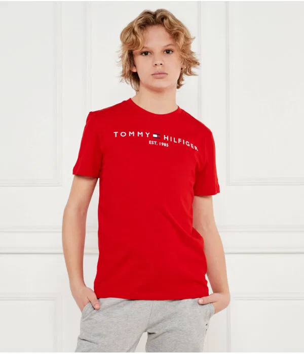Детская футболка с круглым вырезом Tommy Hilfiger, красный