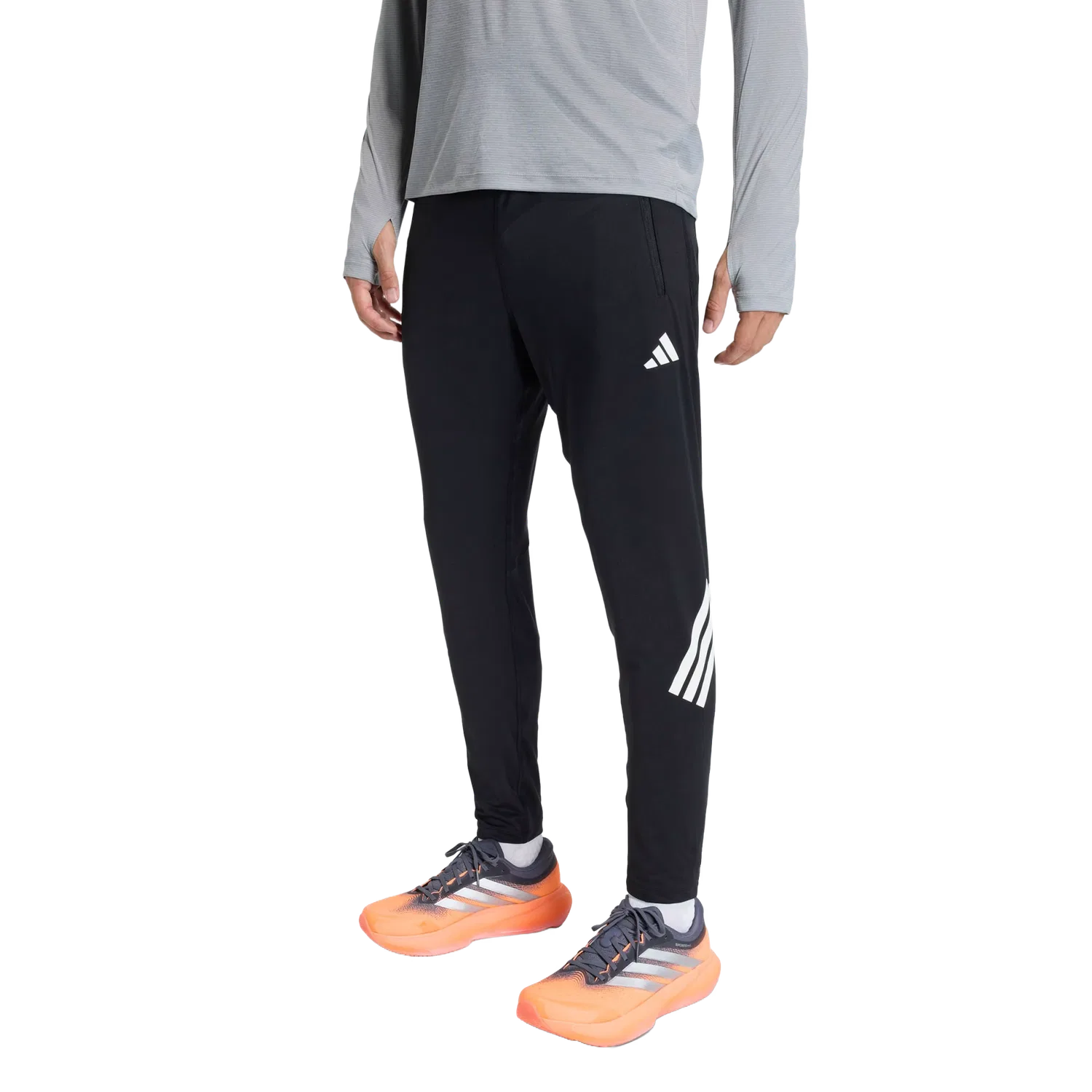Мужские спортивные леггинсы для бега Adidas, черный — фото 2