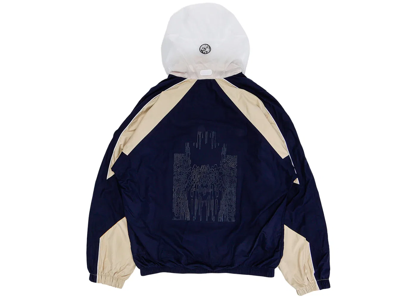 Мужская куртка с принтом Nike Cav Empt Track Jacket, Navy/Tan — фото 2
