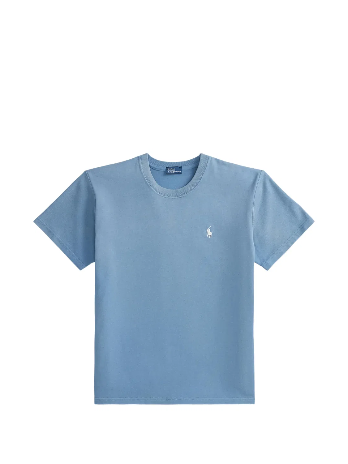 Футболка с вышитым логотипом, синяя Polo Ralph Lauren, синий