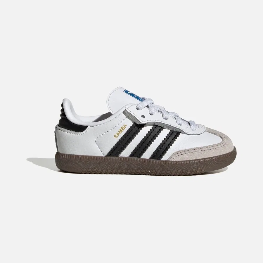 Детские спортивные кроссовки с замшевыми вставками Samba Og Cf El I adidas, Белый