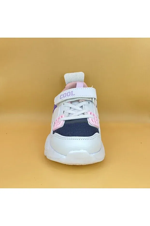 Детские спортивные кроссовки для девочек с липучками Cool Kids, Pink — фото 2