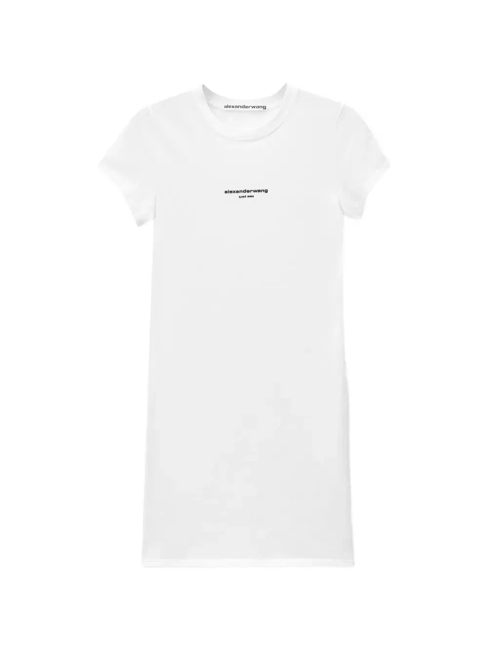 Мини-платье с логотипом Alexander Wang, белый