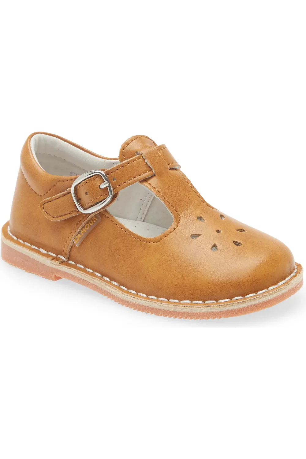 Детские туфли на ремешке T-Strap Joy Classic L'AMOUR, Spicy Mustard