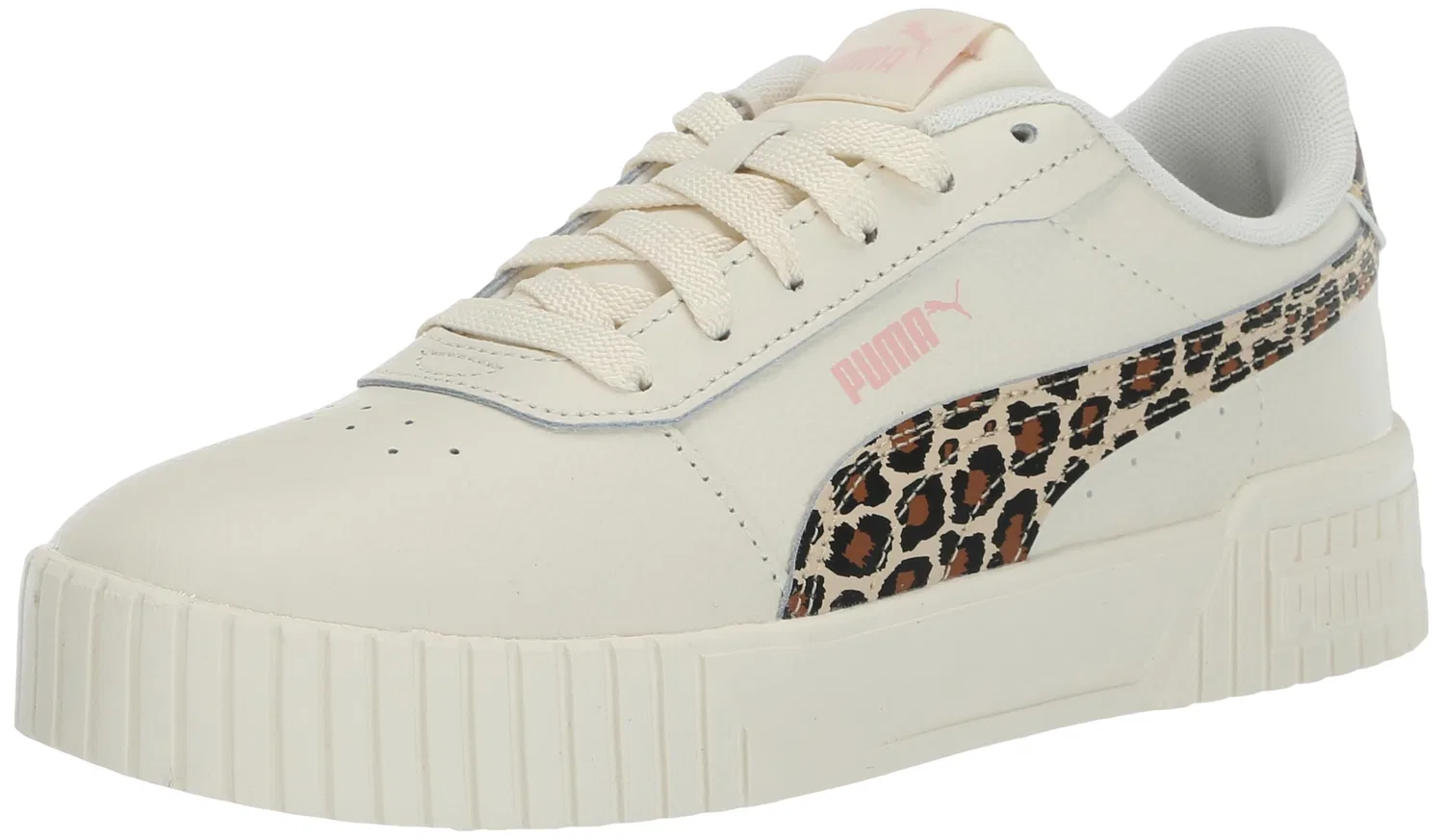 Детские кроссовки для девочек с перфорированным верхом Carina 2.0 PUMA, Frosted Ivory Pink Powder