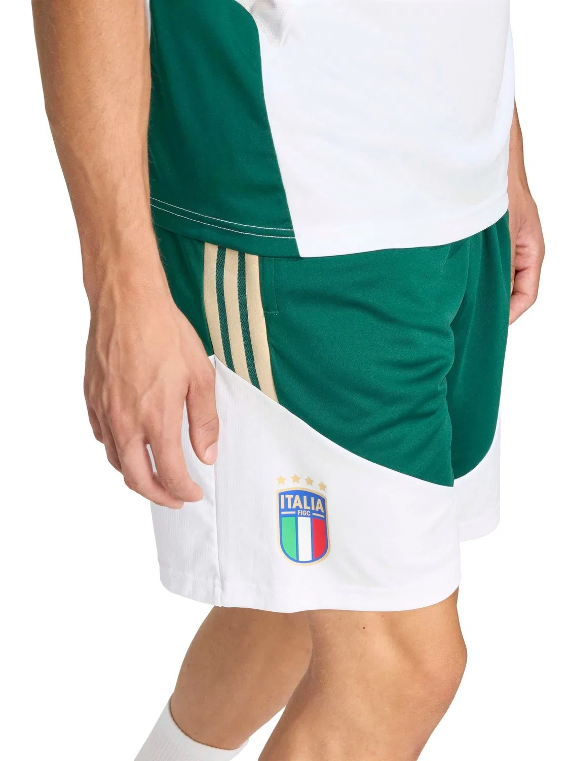 Шорты тренировочные Tiro 26 Italy adidas, зеленые — фото 4