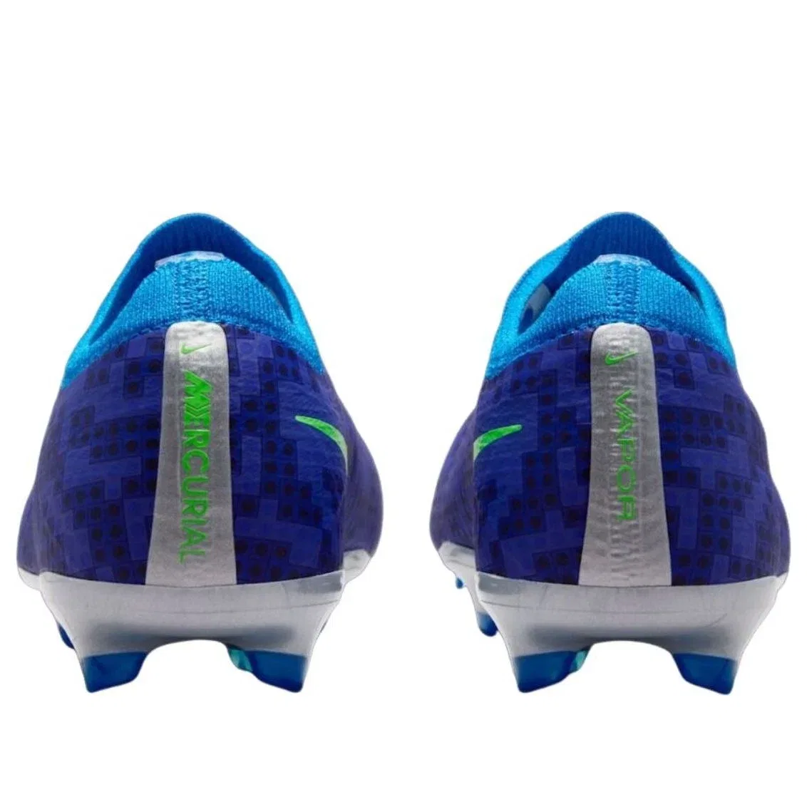 Детские кроссовки для футбола с принтом Nike Mercurial Vapor, синий — фото 4
